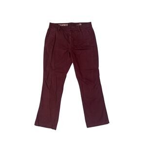 J.Crew Sammie Burgundy Stretch Chino Pants Size 28‎